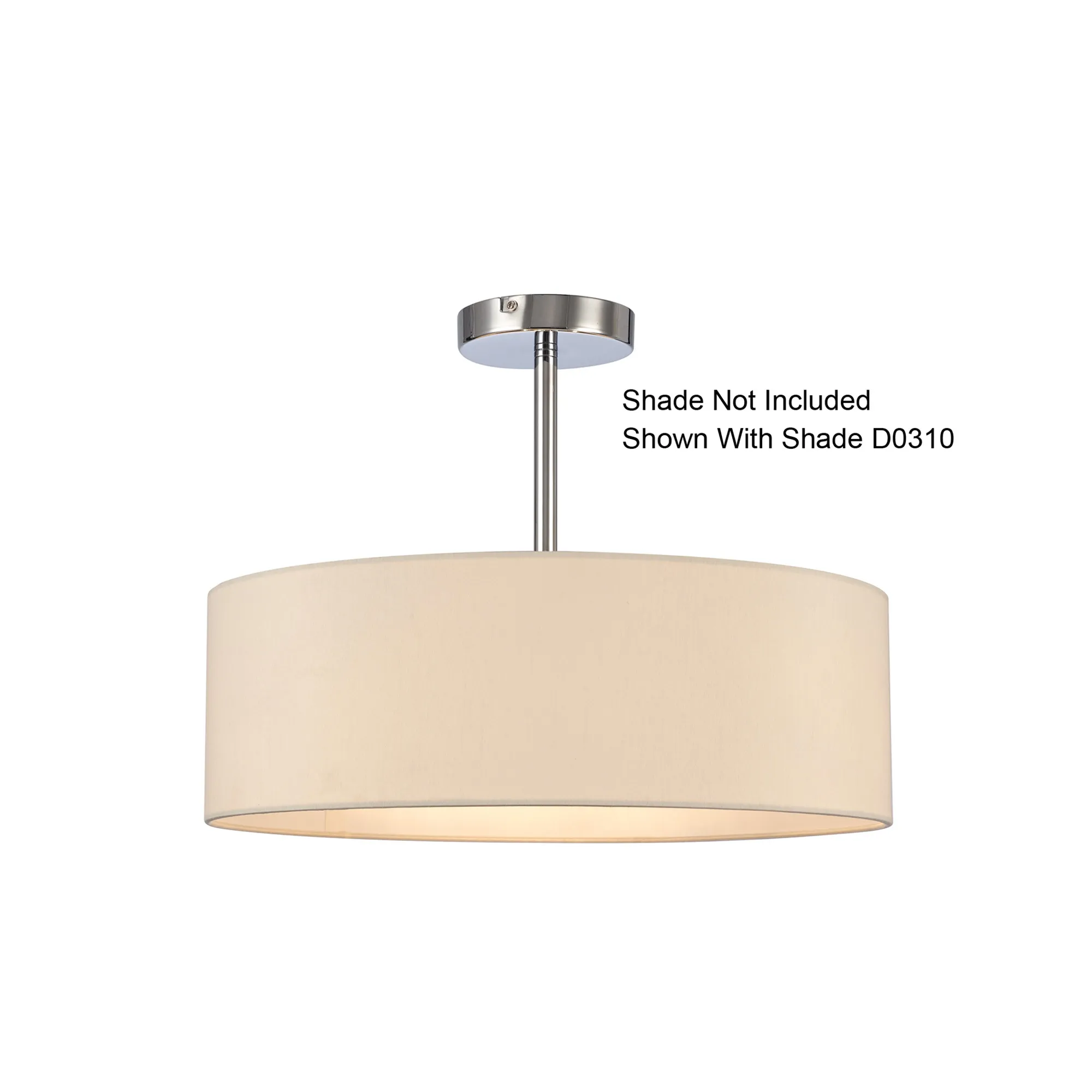 Baymont Semi Flush 3 Light Polished Chrome D0336  Deco Baymont PC